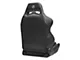 Corbeau LG1 Racing Seats with Double Locking Seat Brackets; Black Cloth (94-98 Mustang)