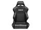 Corbeau LG1 Racing Seats with Double Locking Seat Brackets; Black Cloth (15-23 Mustang)