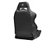 Corbeau LG1 Wide Racing Seats with Double Locking Seat Brackets; Black Suede (15-23 Mustang)