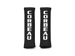 Corbeau Seat Harness Pads; Black; 2-Inch (Universal; Some Adaptation May Be Required)