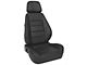 Corbeau Sport Reclining Seats with Double Locking Seat Brackets; Black Leather (94-98 Mustang)