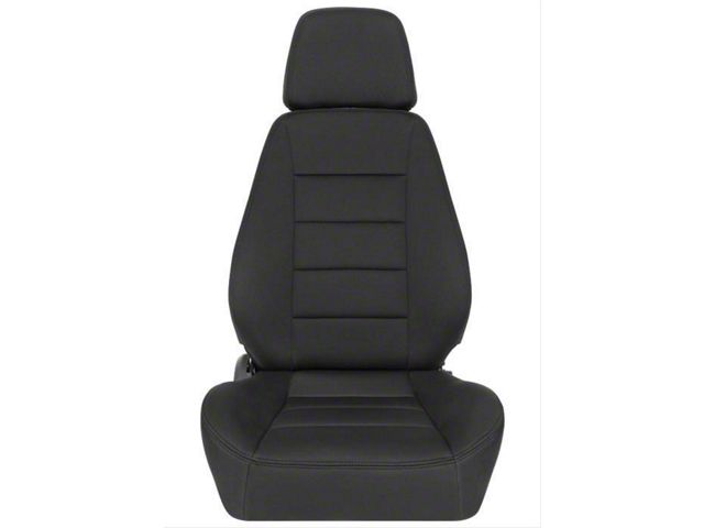 Corbeau Sport Reclining Seats with Double Locking Seat Brackets; Black Neoprene (99-04 Mustang)