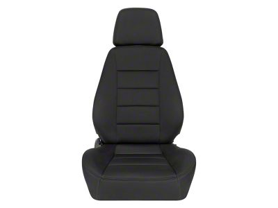 Corbeau Sport Reclining Seats with Inflatable Lumbar; Black Neoprene; Pair (Universal; Some Adaptation May Be Required)