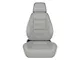 Corbeau Sport Reclining Seats with Inflatable Lumbar; Gray Vinyl; Pair (Universal; Some Adaptation May Be Required)