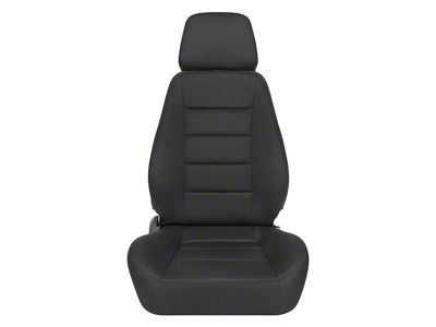 Corbeau Sport Reclining Seats with Seat Heater; Black Cloth; Pair (Universal; Some Adaptation May Be Required)