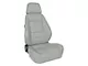 Corbeau Sport Reclining Seats with Seat Heater; Gray Vinyl; Pair (Universal; Some Adaptation May Be Required)