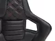 Corbeau Sportline RRB Reclining Seats; Black Vinyl/Carbon Vinyl/Red Diamond Stitch; Pair (Universal; Some Adaptation May Be Required)