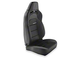 Corbeau Trailcat Reclining Seats; Black Vinyl/Gray HD Vinyl; Pair (Universal; Some Adaptation May Be Required)