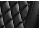 Corbeau Trailcat Reclining Seats with Double Locking Seat Brackets; Black Vinyl/Black Stitching (15-23 Mustang)