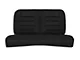 Corbeau Rear Seat Cover; Black Cloth (83-93 Mustang Convertible)