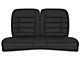 Corbeau Rear Seat Cover; Black Cloth (84-93 Mustang Hatchback)
