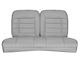 Corbeau Rear Seat Cover; Gray Cloth (79-93 Mustang Coupe)