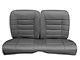Corbeau Rear Seat Cover; Gray Cloth (84-93 Mustang Hatchback)