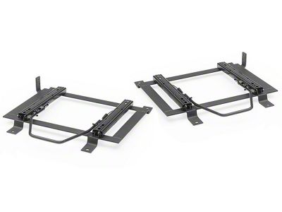 Corbeau Double Locking Seat Brackets for Corbeau Seats Only; Driver and Passenger Side (79-98 Mustang)