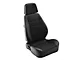 Corbeau Sport Reclining Seats; Black Vinyl/Cloth; Pair (Universal; Some Adaptation May Be Required)