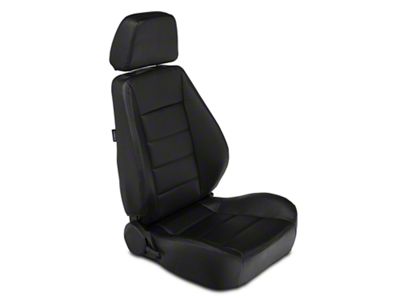 Corbeau Sport Reclining Seats; Black Vinyl; Pair (Universal; Some Adaptation May Be Required)