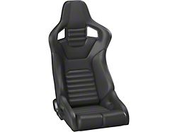 Corbeau Sportline RRB Reclining Seats; Black Vinyl/Carbon Vinyl; Pair (Universal; Some Adaptation May Be Required)