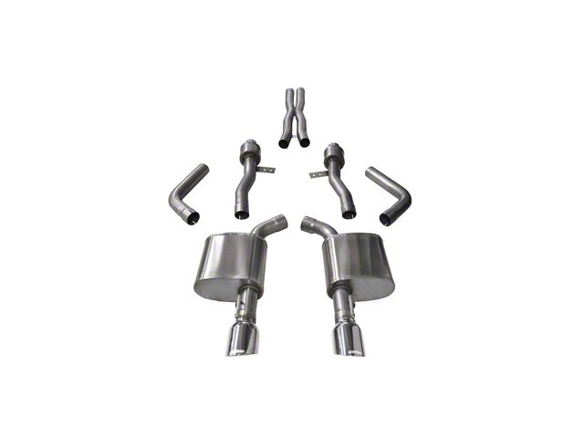 Corsa Performance Sport Cat-Back Exhaust with Polished Tips (15-23 6.2L HEMI Charger w/ MDS Valves)