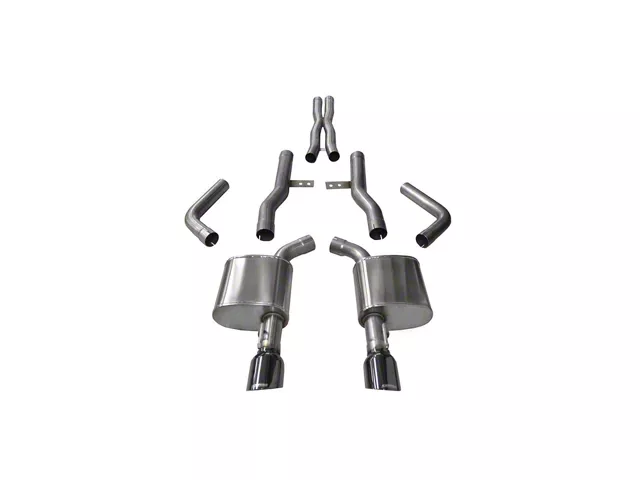 Corsa Performance Xtreme Cat-Back Exhaust with Black Tips (15-23 6.2L HEMI Charger w/ MDS Valves)