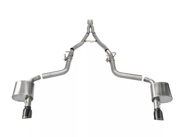 Corsa Performance Xtreme Valved Cat-Back Exhaust with Black Tips (15-23 6.2L HEMI Charger w/ MDS Valves)