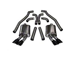 Corsa Performance Sport Cat-Back Exhaust with Quad Black Tips (10-15 6.2L Camaro Coupe)