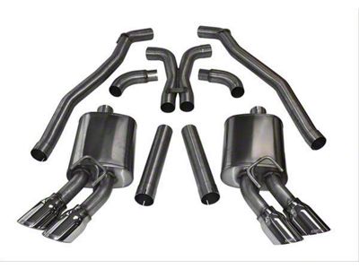 Corsa Performance Sport Cat-Back Exhaust with Quad Polished Tips (10-15 6.2L Camaro Coupe)