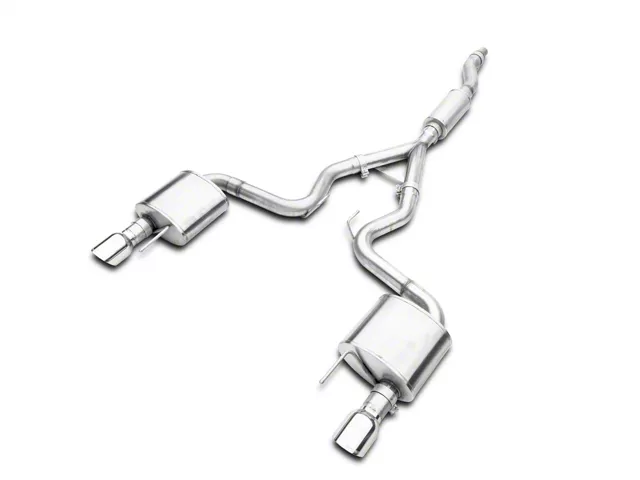 Corsa Performance Sport Cat-Back Exhaust with Polished Tips (15-23 Mustang EcoBoost Fastback w/o Active Exhaust)