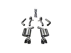Corsa Performance Sport Cat-Back Exhaust with Twin Black Round Tips (17-23 5.7L HEMI Challenger)