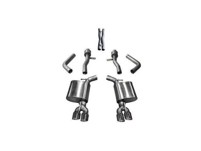 Corsa Performance Sport Cat-Back Exhaust with Twin Polished Round Tips (17-23 5.7L HEMI Challenger)