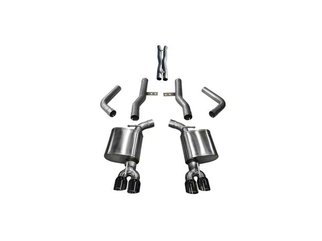 Corsa Performance Xtreme Cat-Back Exhaust with Twin Black Round Tips (17-23 5.7L HEMI Challenger)
