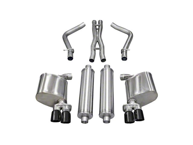 Corsa Performance Sport Cat-Back Exhaust with Black Tips (11-14 5.7L HEMI Charger)