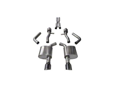 Corsa Performance Sport Cat-Back Exhaust with Black Tips (15-23 6.4L HEMI Charger w/ MDS Valves)