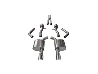 Corsa Performance Sport Cat-Back Exhaust with Polished Tips (15-23 6.4L HEMI Charger w/ MDS Valves)