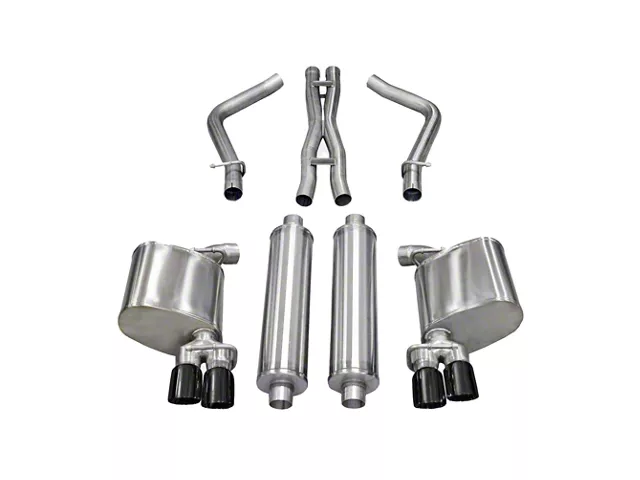 Corsa Performance Xtreme Cat-Back Exhaust with Black Tips (11-14 5.7L HEMI Charger)