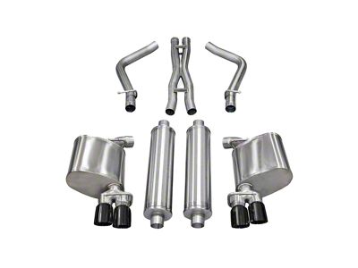 Corsa Performance Xtreme Cat-Back Exhaust with Black Tips (11-14 5.7L HEMI Charger)