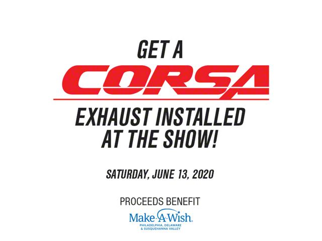 Participate in Corsa Exhaust Installation at AM2020 (Make-A-Wish Donation)