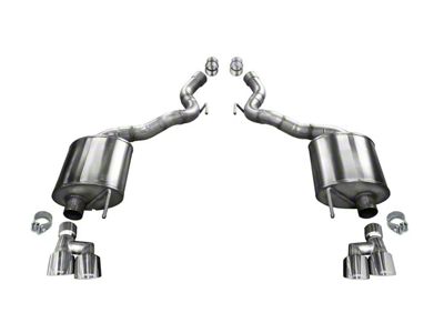 Corsa Performance Sport Axle-Back Exhaust with Polished Tips (18-23 Mustang GT Convertible w/o Active Exhaust)