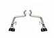 Corsa Performance Track Series Axle-Back Exhaust with Black Tips (18-23 Mustang GT Fastback w/o Active Exhaust)