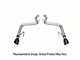 Corsa Performance Track Series Axle-Back Exhaust with Satin Gunmetal Tips (15-17 GT Fastback)
