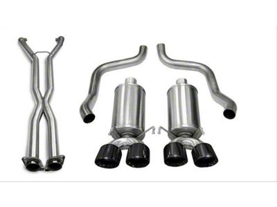 Corsa Performance Xtreme Cat-Back Exhaust with Black Tips (05-07 6.0L Corvette C6 w/ Automatic Transmission)