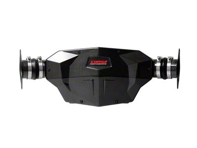 Corsa Performance Closed Box Cold Air Intake with Black DryTech 3D Dry Filter; Carbon Fiber (20-25 6.2L Corvette C8)