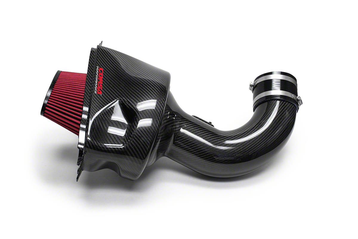 Corsa Performance Closed Box Cold Air Intake with Black DryTech 3D Dry Filter; Carbon Fiber (14-19 Corvette C7, Excluding Z06 &amp; ZR1)