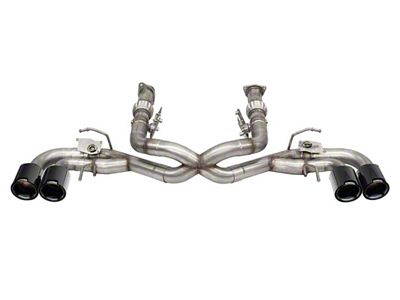 Corsa Performance Muffler Delete Cat-Back Exhaust with Black Carbon Fiber Tips (20-24 6.2L Corvette C8 w/ NPP Dual Exhaust Mode)