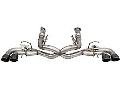 Corsa Performance Muffler Delete Cat-Back Exhaust with Black Tips (20-23 6.2L Corvette C8 w/ NPP Dual Exhaust Mode)