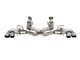 Corsa Performance Muffler Delete Cat-Back Exhaust with Polished Tips (20-24 6.2L Corvette C8 w/ NPP Dual Exhaust Mode)