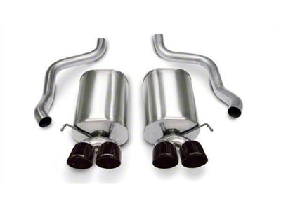 Corsa Performance Sport Axle-Back Exhaust with Black Tips (05-08 Corvette C6)