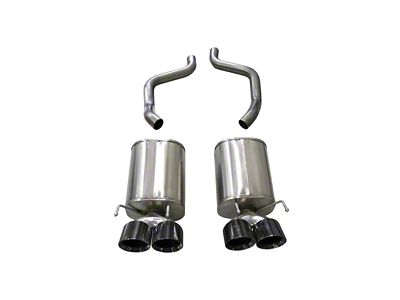 Corsa Performance Sport Axle-Back Exhaust with Black Tips (09-13 6.2L Corvette C6, Excluding ZR1)
