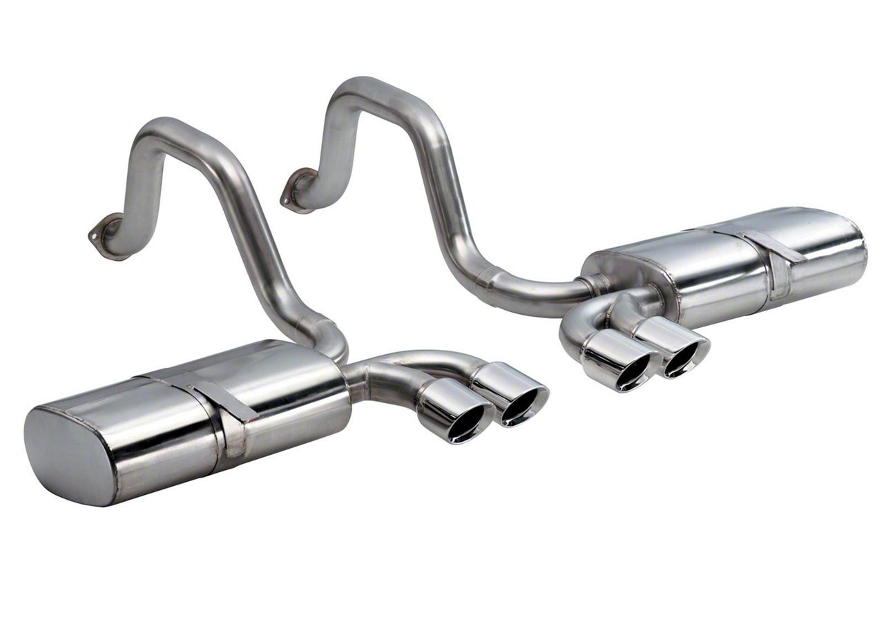 Corsa Performance Corvette Sport AxleBack Exhaust with Polished Tips 14111 (9704 Corvette C5