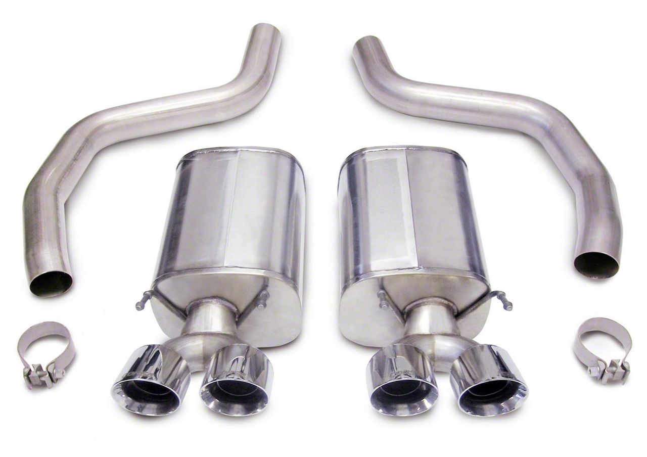 Corsa Performance Corvette Sport AxleBack Exhaust with Polished Tips