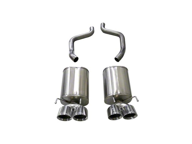 Corsa Performance Sport Axle-Back Exhaust with Polished Tips (2008 6.2L Corvette C6)